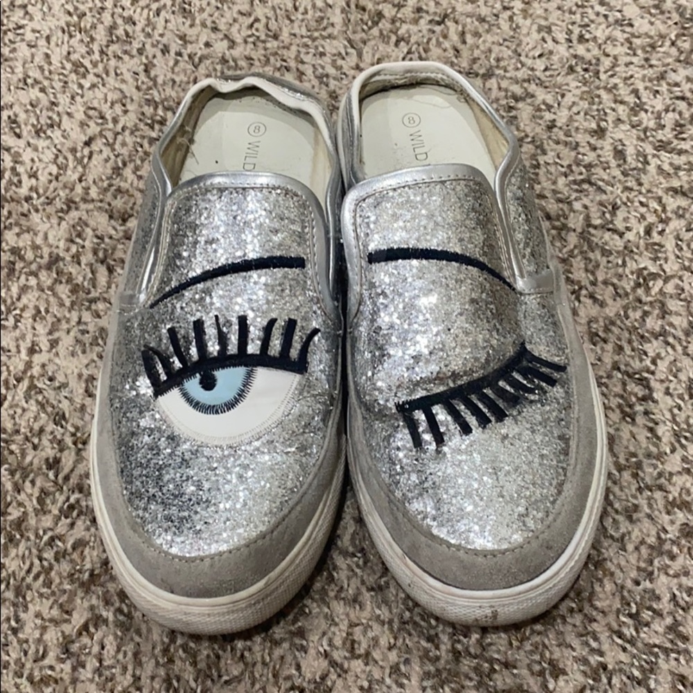 Super fun lash slip on sneakers